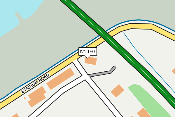 IV1 1FG map - OS OpenMap – Local (Ordnance Survey)