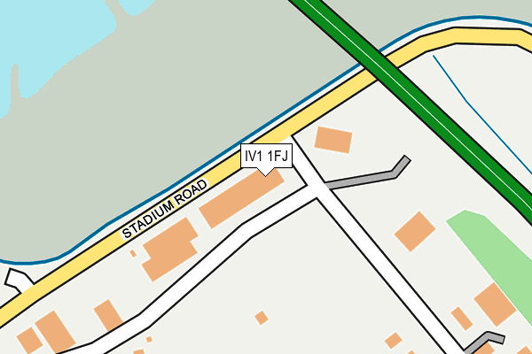 IV1 1FJ map - OS OpenMap – Local (Ordnance Survey)