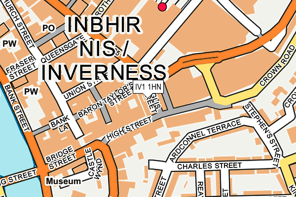 IV1 1HN map - OS OpenMap – Local (Ordnance Survey)