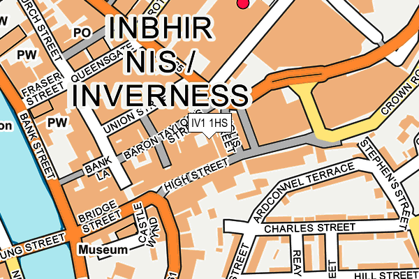 IV1 1HS map - OS OpenMap – Local (Ordnance Survey)