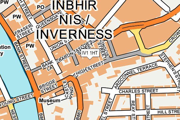 IV1 1HT map - OS OpenMap – Local (Ordnance Survey)