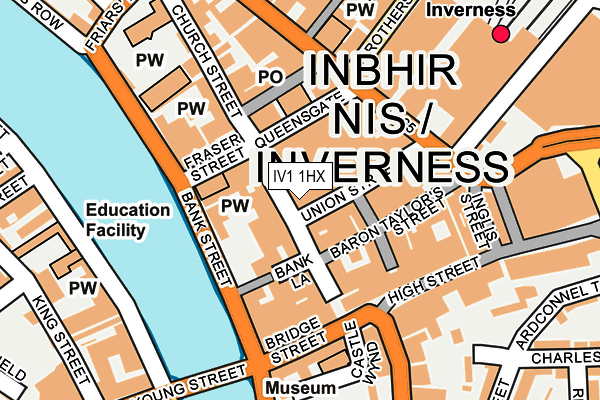 IV1 1HX map - OS OpenMap – Local (Ordnance Survey)