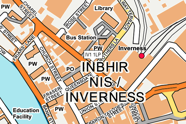 Map of SHALIMAR INVERNESS LTD at local scale