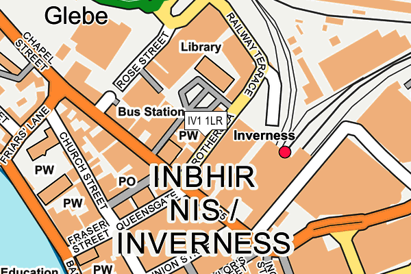 IV1 1LR map - OS OpenMap – Local (Ordnance Survey)