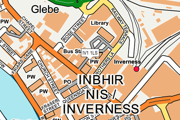 IV1 1LS map - OS OpenMap – Local (Ordnance Survey)