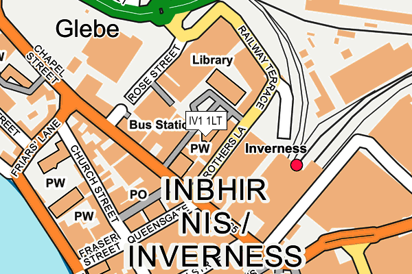 IV1 1LT map - OS OpenMap – Local (Ordnance Survey)