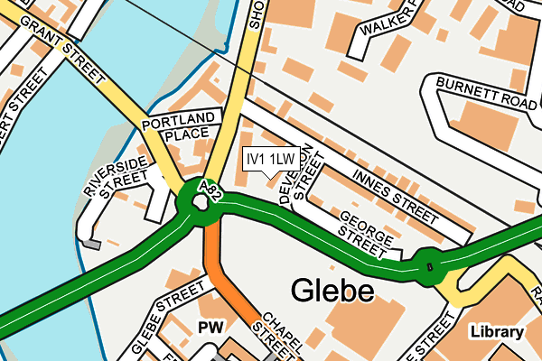 IV1 1LW map - OS OpenMap – Local (Ordnance Survey)