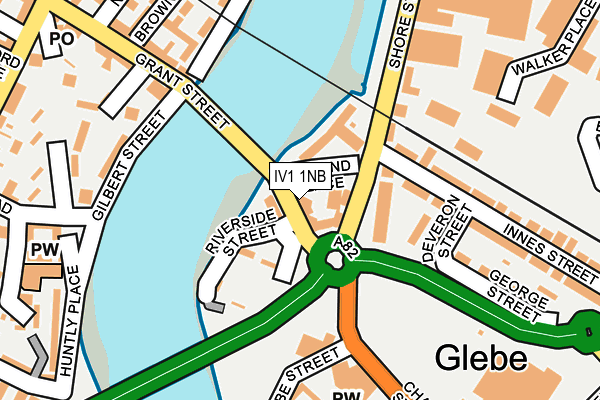IV1 1NB map - OS OpenMap – Local (Ordnance Survey)