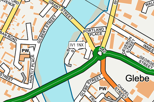 IV1 1NX map - OS OpenMap – Local (Ordnance Survey)