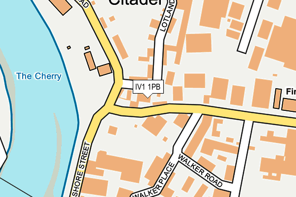 IV1 1PB map - OS OpenMap – Local (Ordnance Survey)