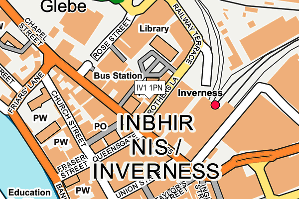 IV1 1PN map - OS OpenMap – Local (Ordnance Survey)