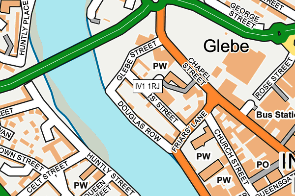 IV1 1RJ map - OS OpenMap – Local (Ordnance Survey)