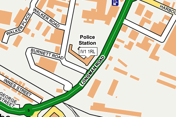 IV1 1RL map - OS OpenMap – Local (Ordnance Survey)