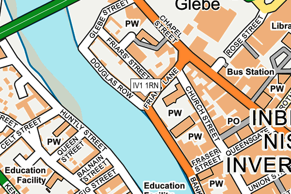 IV1 1RN map - OS OpenMap – Local (Ordnance Survey)