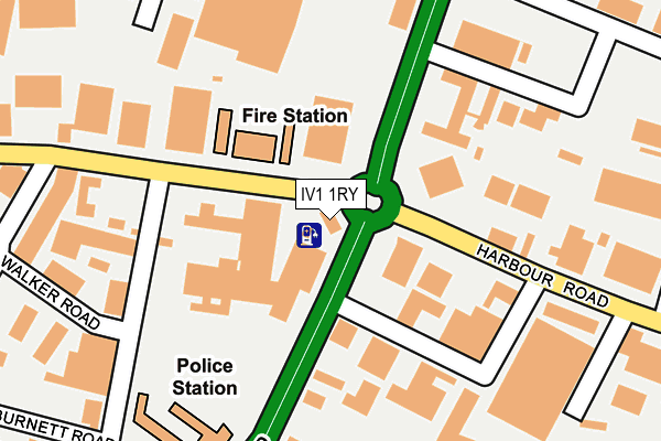 IV1 1RY map - OS OpenMap – Local (Ordnance Survey)