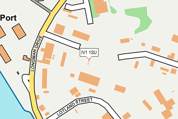 IV1 1SU map - OS OpenMap – Local (Ordnance Survey)