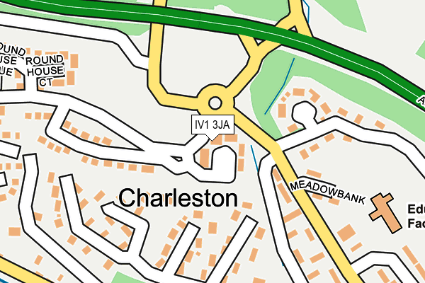 IV1 3JA map - OS OpenMap – Local (Ordnance Survey)