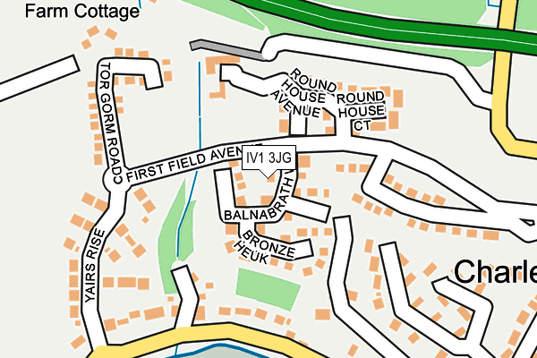 IV1 3JG map - OS OpenMap – Local (Ordnance Survey)