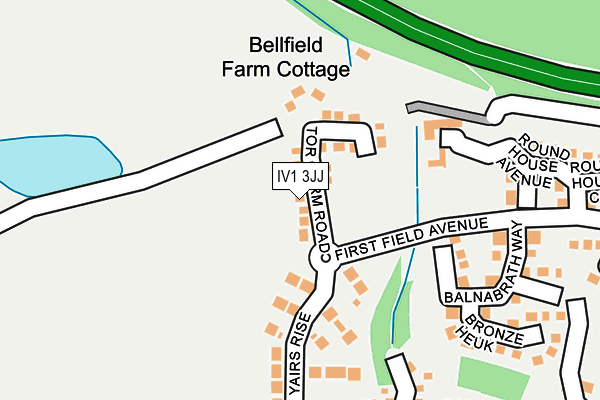 IV1 3JJ map - OS OpenMap – Local (Ordnance Survey)