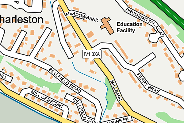 IV1 3XA map - OS OpenMap – Local (Ordnance Survey)