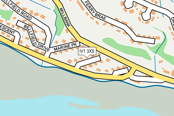 IV1 3XS map - OS OpenMap – Local (Ordnance Survey)