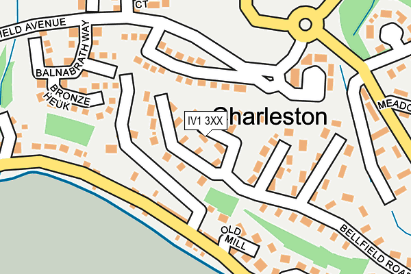 IV1 3XX map - OS OpenMap – Local (Ordnance Survey)