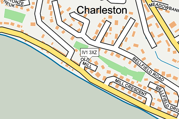 IV1 3XZ map - OS OpenMap – Local (Ordnance Survey)