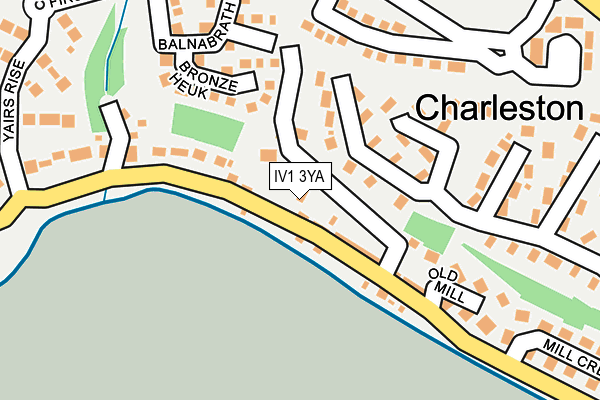 IV1 3YA map - OS OpenMap – Local (Ordnance Survey)