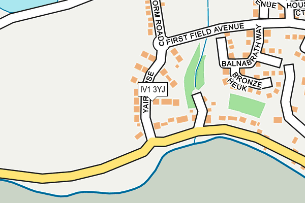 IV1 3YJ map - OS OpenMap – Local (Ordnance Survey)