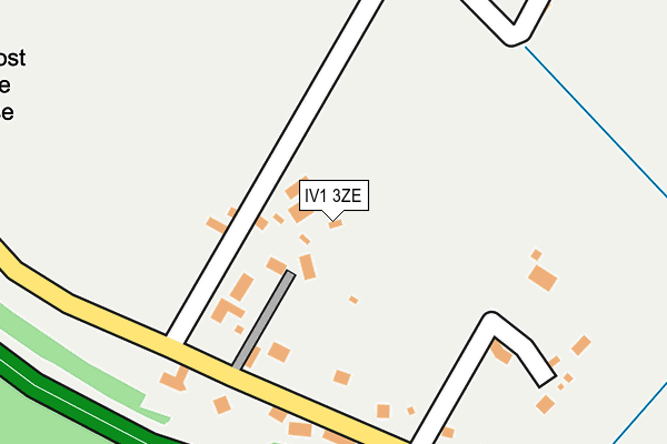 IV1 3ZE map - OS OpenMap – Local (Ordnance Survey)