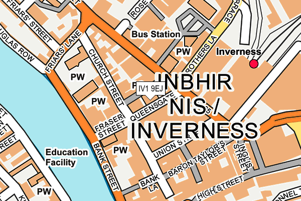 IV1 9EJ map - OS OpenMap – Local (Ordnance Survey)