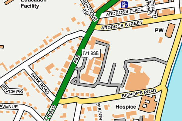 IV1 9SB map - OS OpenMap – Local (Ordnance Survey)