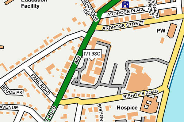 IV1 9SG map - OS OpenMap – Local (Ordnance Survey)