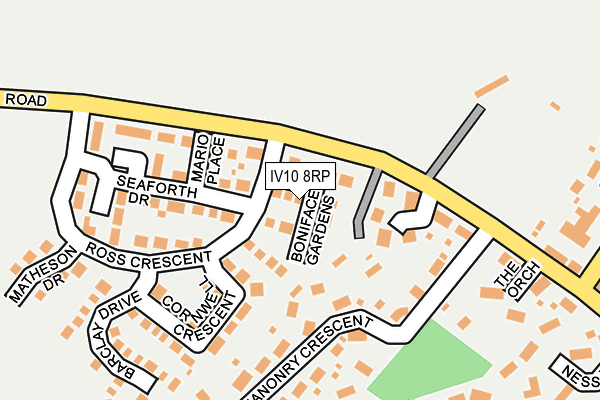 IV10 8RP map - OS OpenMap – Local (Ordnance Survey)