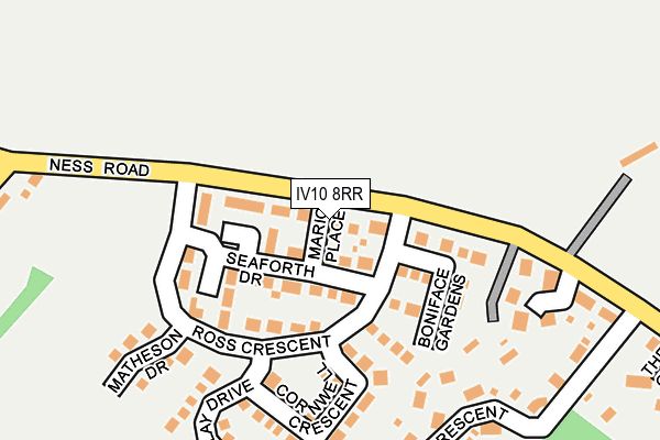 IV10 8RR map - OS OpenMap – Local (Ordnance Survey)