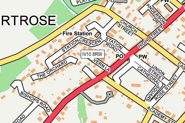 IV10 8RW map - OS OpenMap – Local (Ordnance Survey)