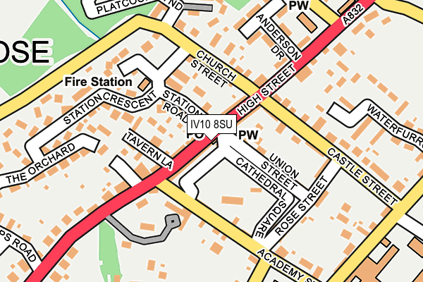 IV10 8SU map - OS OpenMap – Local (Ordnance Survey)