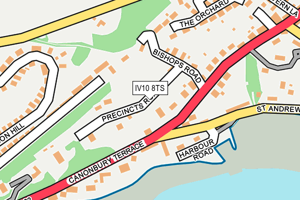 IV10 8TS map - OS OpenMap – Local (Ordnance Survey)