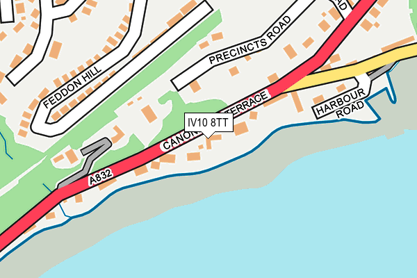 IV10 8TT map - OS OpenMap – Local (Ordnance Survey)