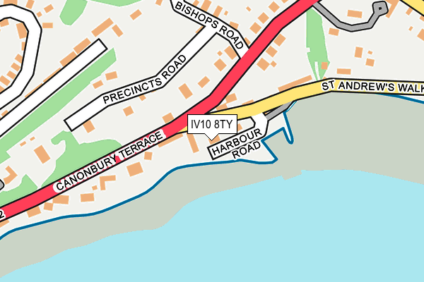 IV10 8TY map - OS OpenMap – Local (Ordnance Survey)