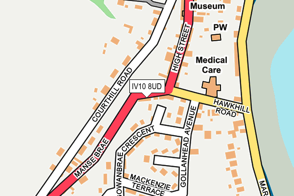 IV10 8UD map - OS OpenMap – Local (Ordnance Survey)