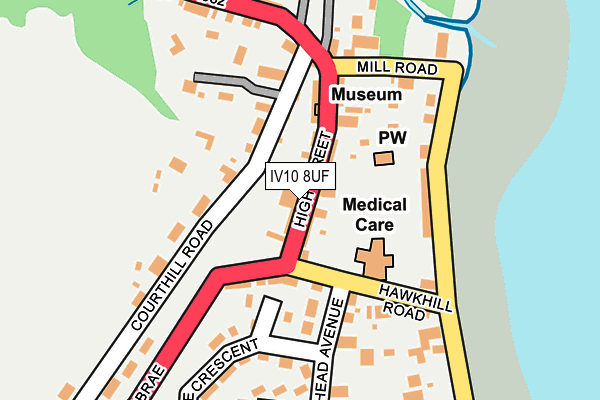 IV10 8UF map - OS OpenMap – Local (Ordnance Survey)