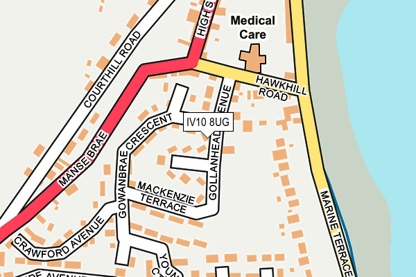 IV10 8UG map - OS OpenMap – Local (Ordnance Survey)