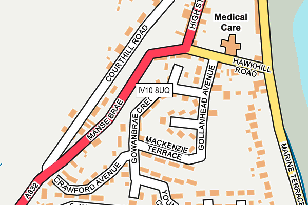 IV10 8UQ map - OS OpenMap – Local (Ordnance Survey)