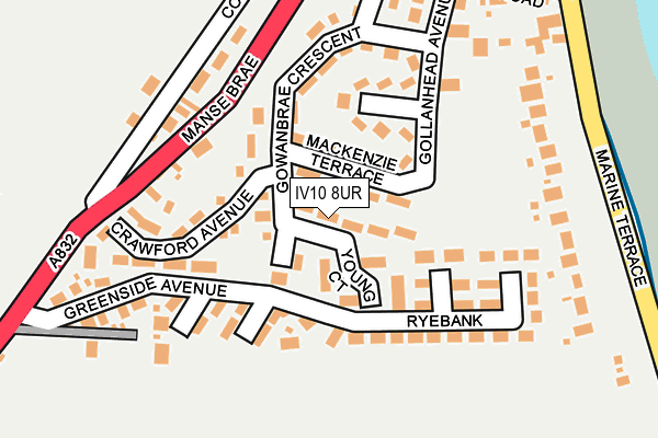 IV10 8UR map - OS OpenMap – Local (Ordnance Survey)