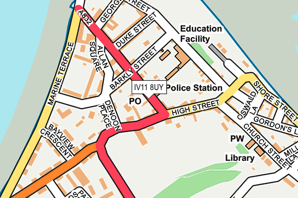 IV11 8UY map - OS OpenMap – Local (Ordnance Survey)