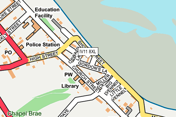 IV11 8XL map - OS OpenMap – Local (Ordnance Survey)