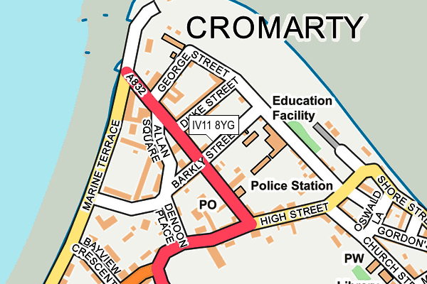 IV11 8YG map - OS OpenMap – Local (Ordnance Survey)