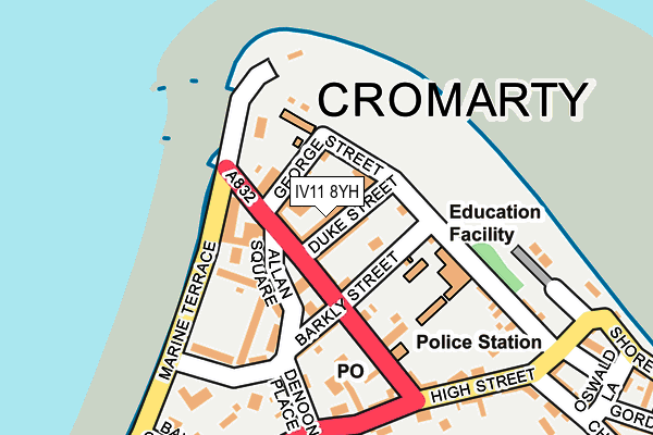 IV11 8YH map - OS OpenMap – Local (Ordnance Survey)