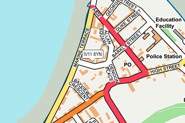 IV11 8YN map - OS OpenMap – Local (Ordnance Survey)
